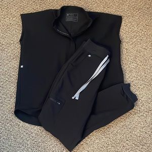 XS Fig high waisted scrub set